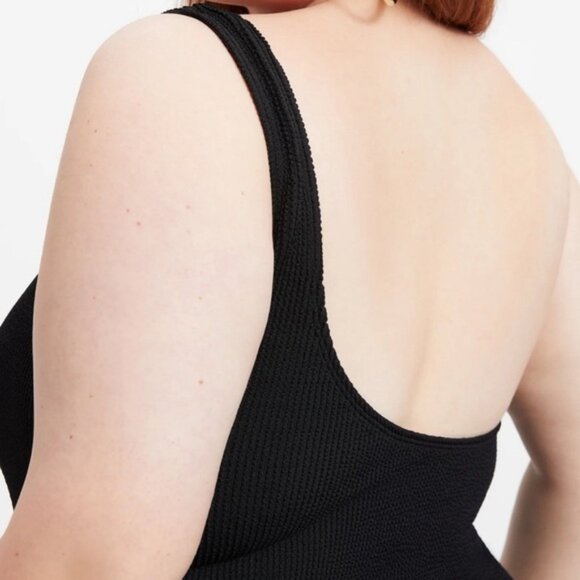 NEW GOOD AMERICAN 🇺🇸 ALWAYS FITS ONE SHOULDER SWIMSUIT PLUS Size 7/8 - 4XL 5XL - Picture 4 of 14